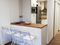 cocina con barra americana